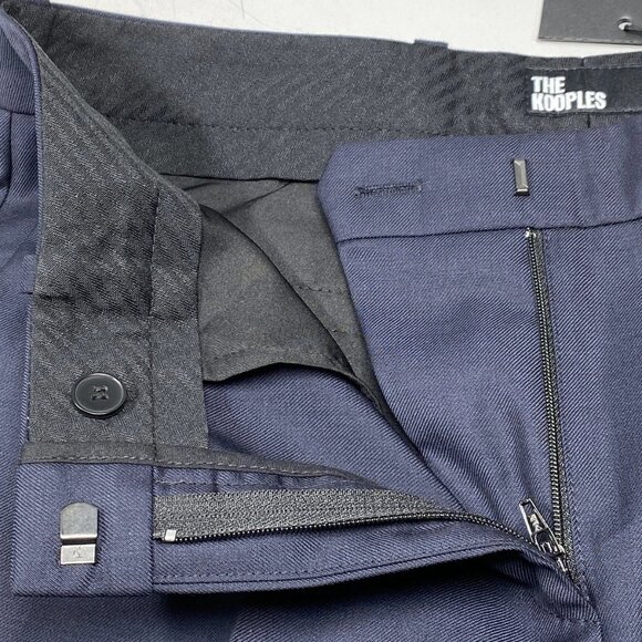 The Kooples Women’s Straight-Fit Wool Suit Pants – Navy Blue – Size 6 - Picture 7 of 9